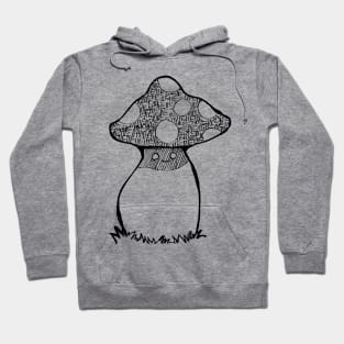 Inktober Mushroom Hoodie